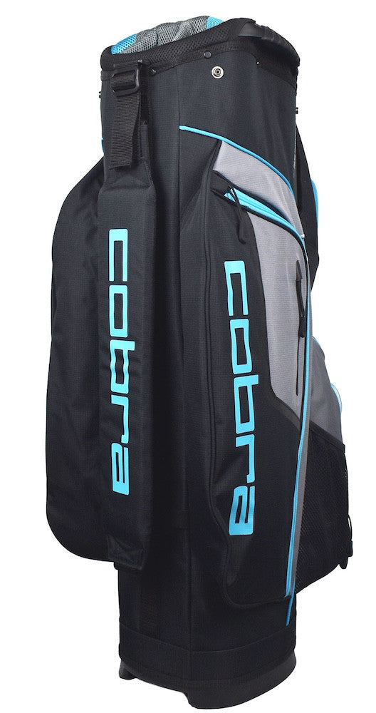 Ladies Cobra Golf FLY Cart Golf Bag 14 Way Top 9 Pockets Black/Blue