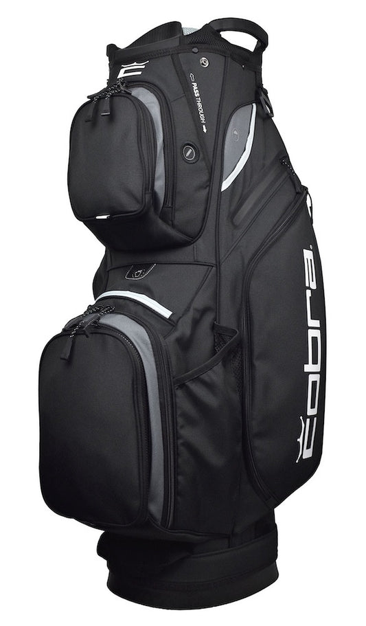 Ladies Cobra Golf Air 2 Cart Golf Bag 9 Pockets 14 Way Divider Black/Gray