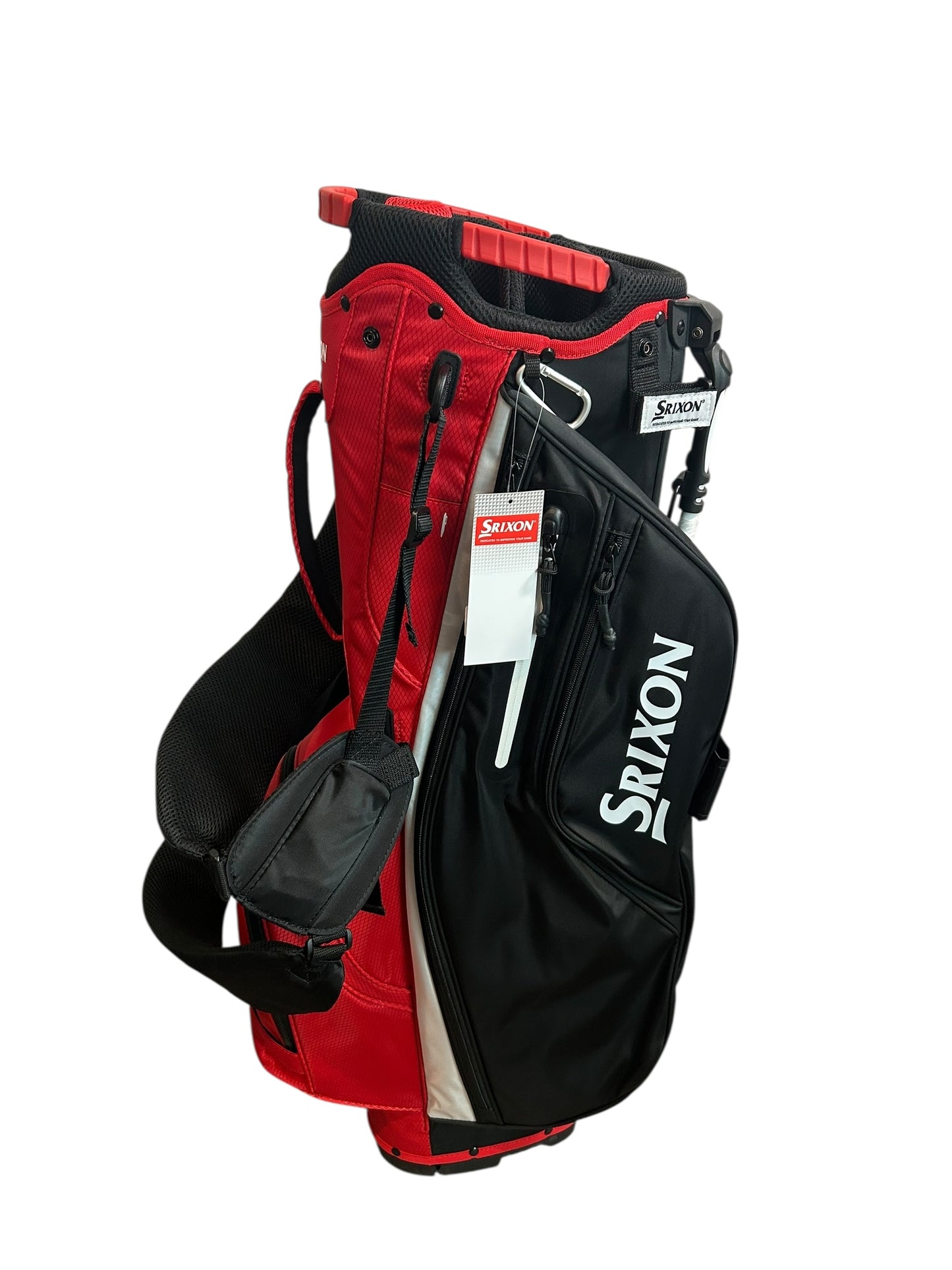 Srixon Golf Premium Golf Stand Bag Red White Black 6 Way Divider