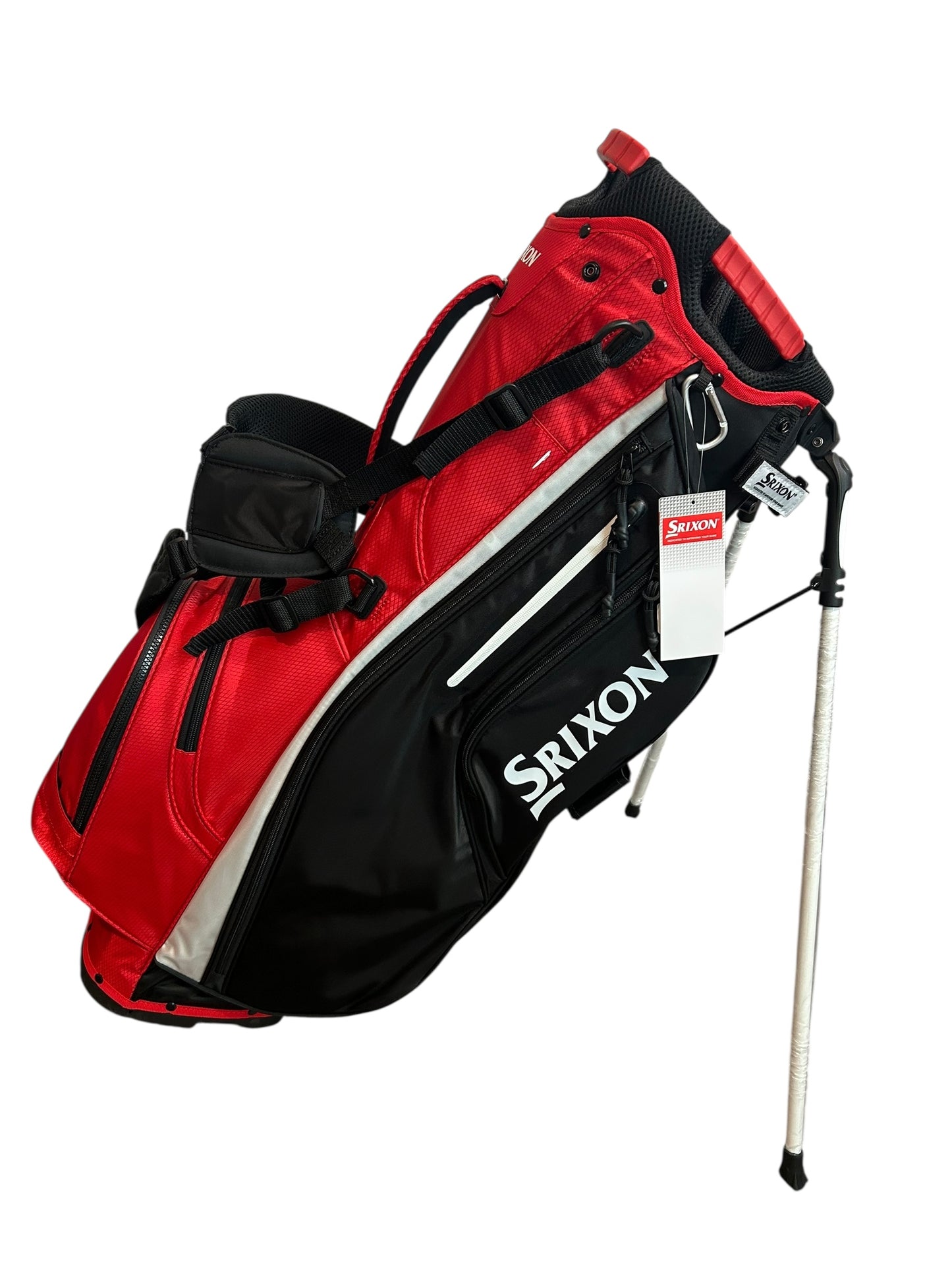 Srixon Golf Premium Golf Stand Bag Red White Black 6 Way Divider
