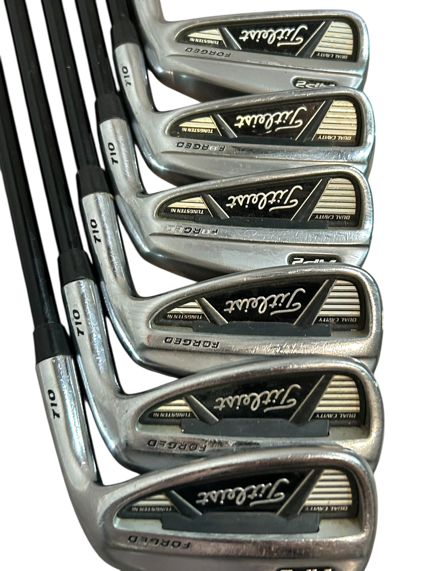 Titleist Forged 710 AP2 Iron Set 5-PW Right Hand Graphite Stiff DSP Shafts +0.5" Pre-Owned