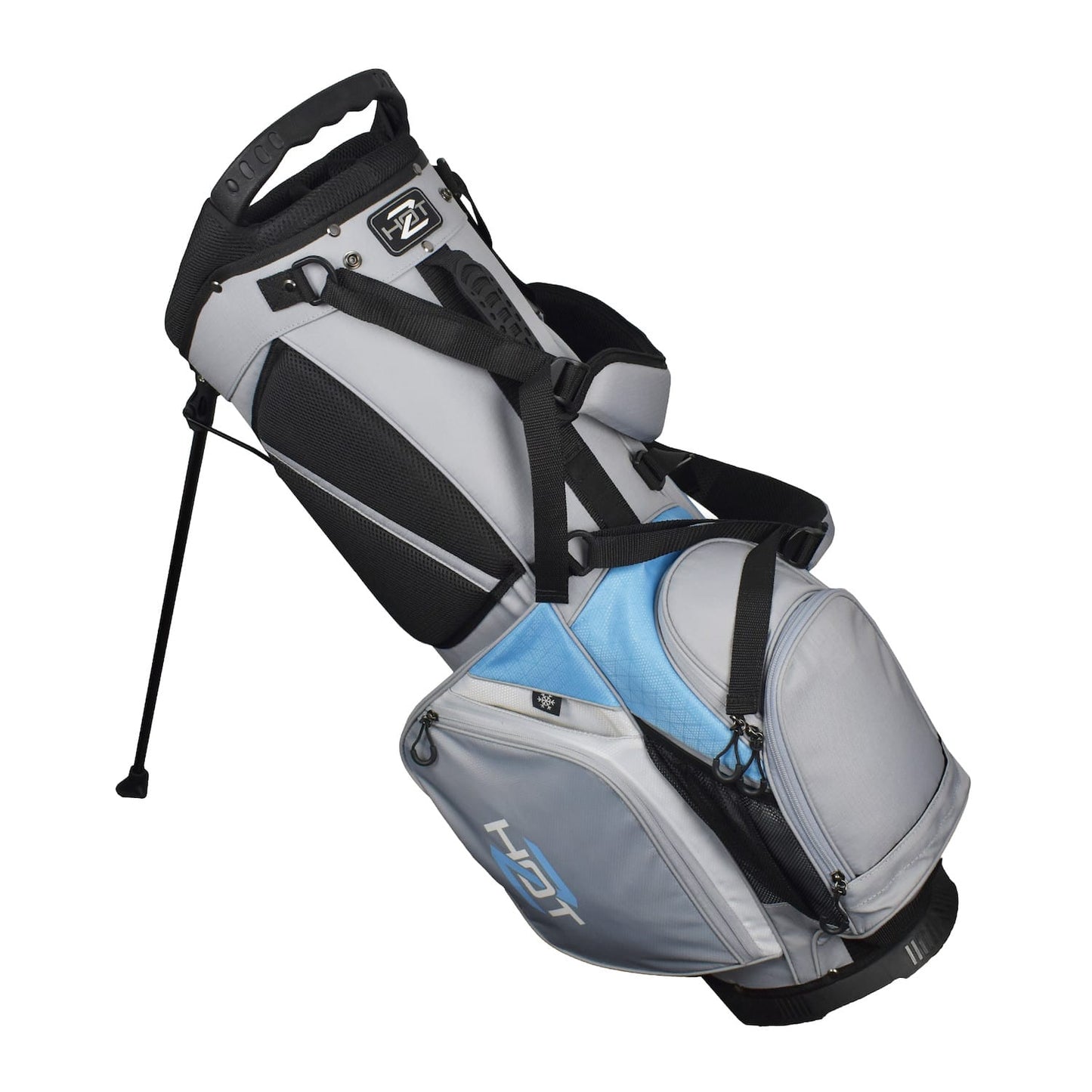 Hot Z 3.0 Golf Bag Stand Bag Light Blue Grey White 14 Way Divider