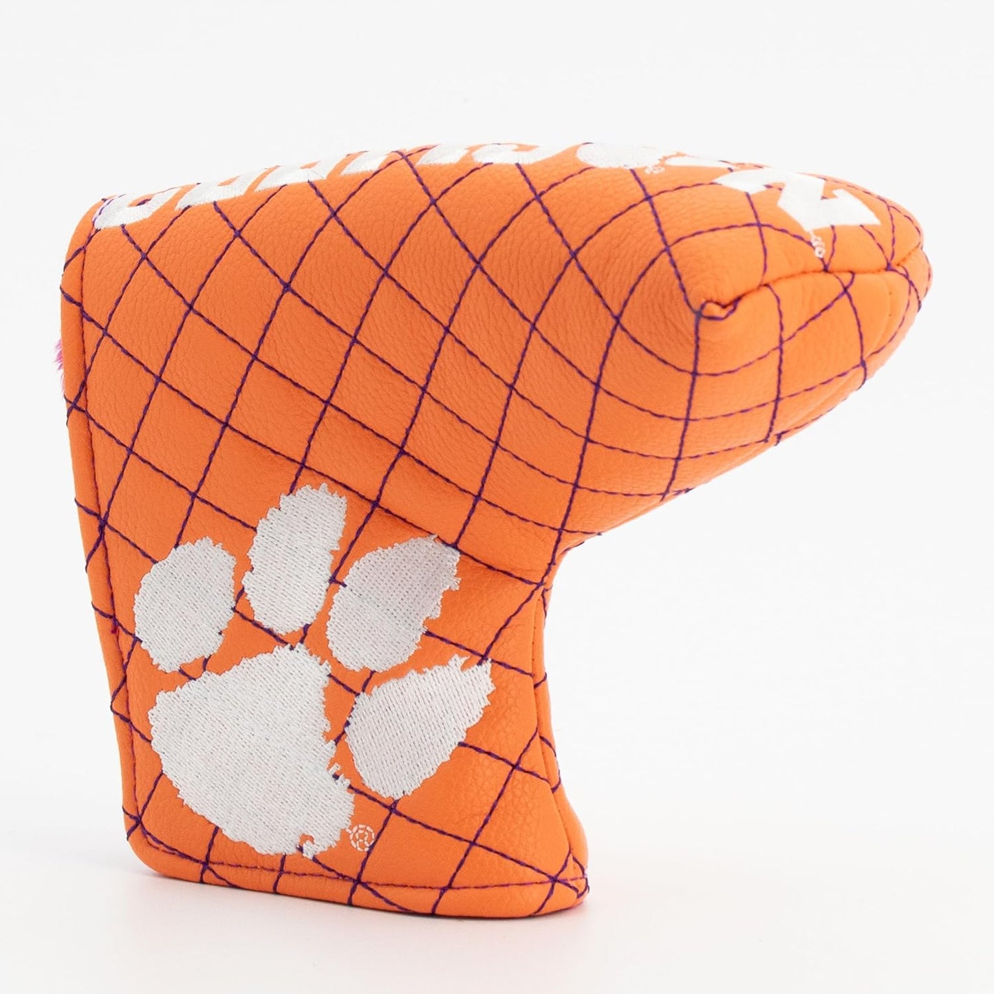 NCAA Clemson Tigers Blade Putter Cover Premium Quilted Team Golf Cover