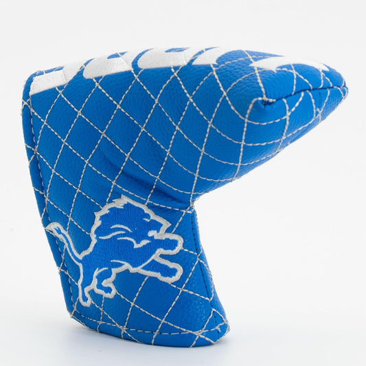 NFL Detroit Lions Blade Putter Cover Premium Quilted Team Golf Cover