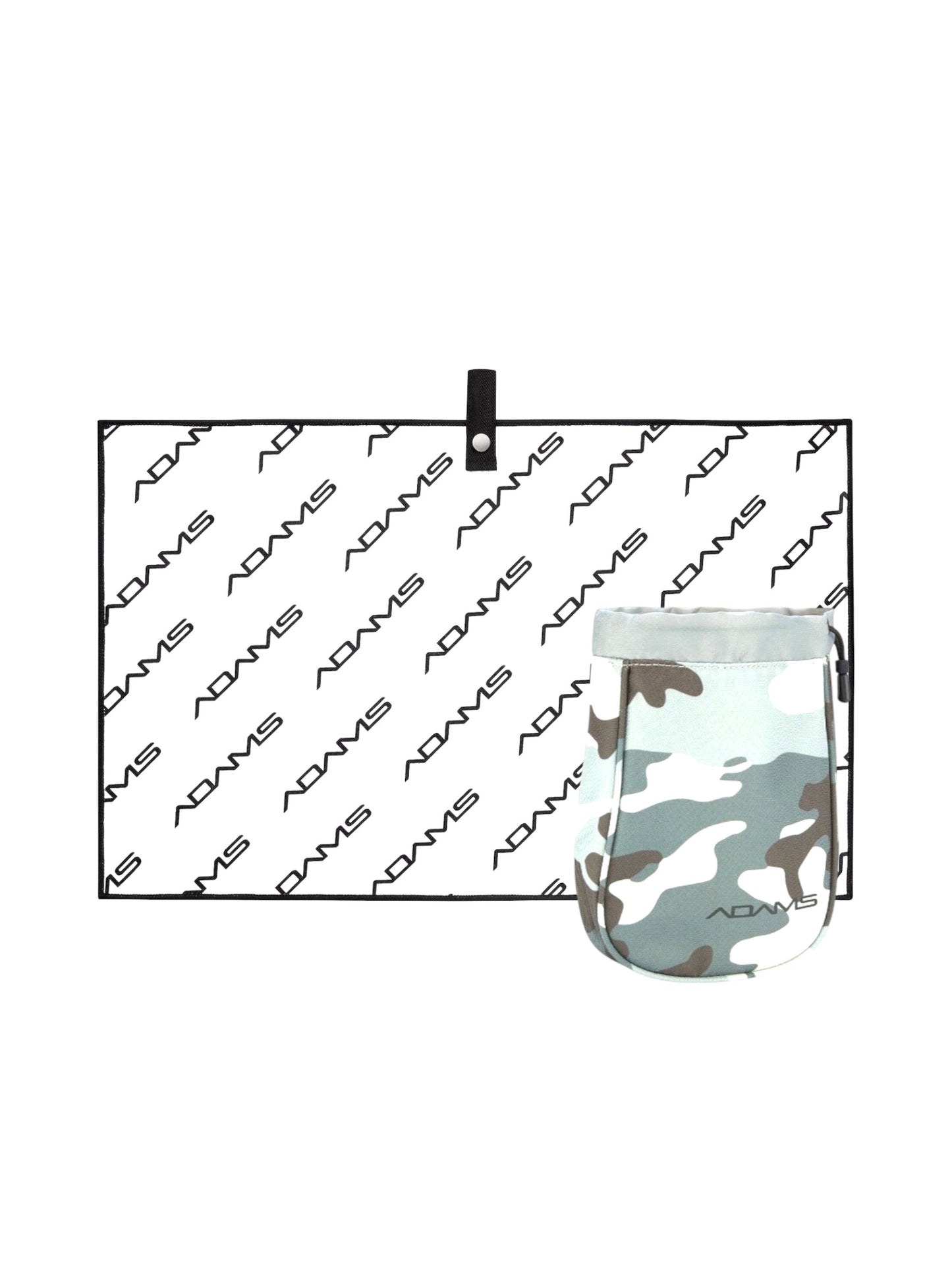 Adams Golf Towel & Valuables Pouch Bundle