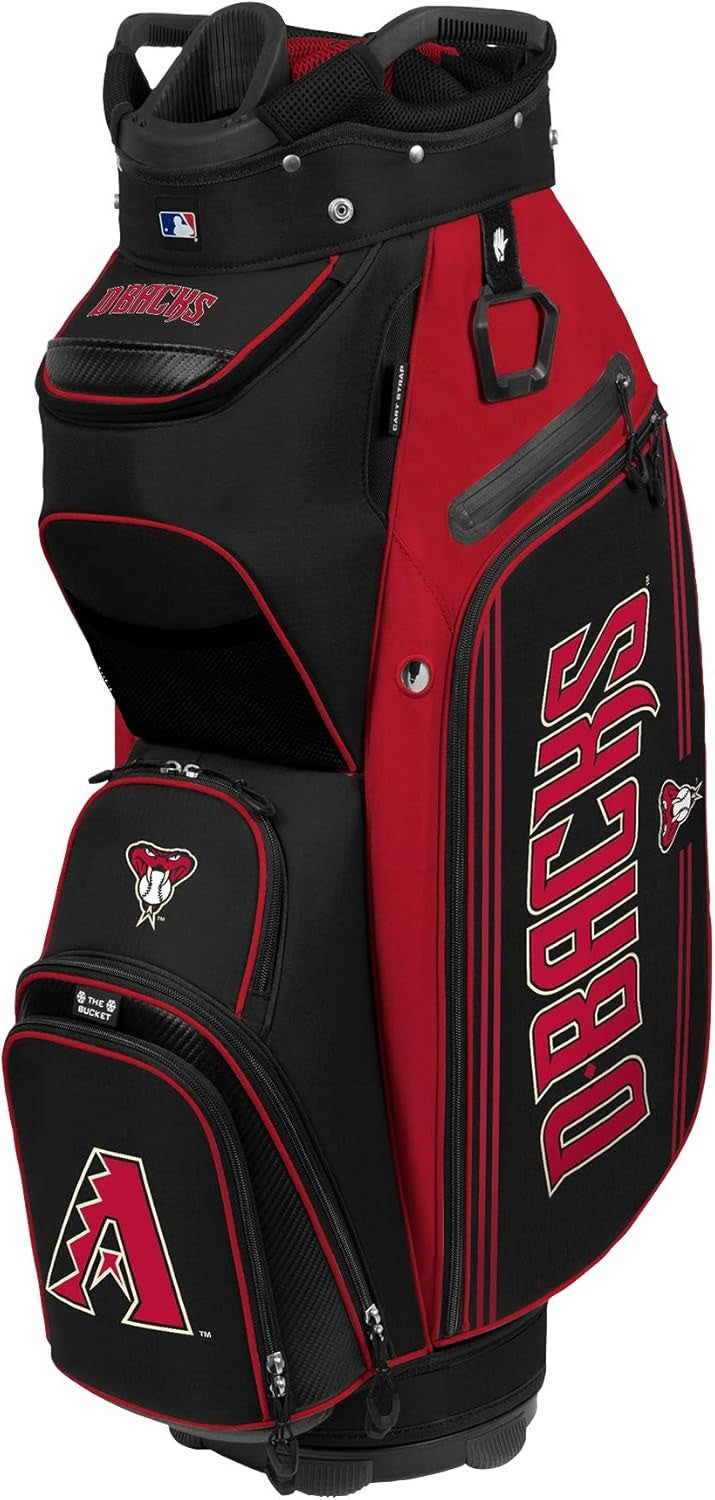 MLB Team Effort Arizona Diamondbacks Golf Bucket III Cooler Cart Bag 14 Way Divider