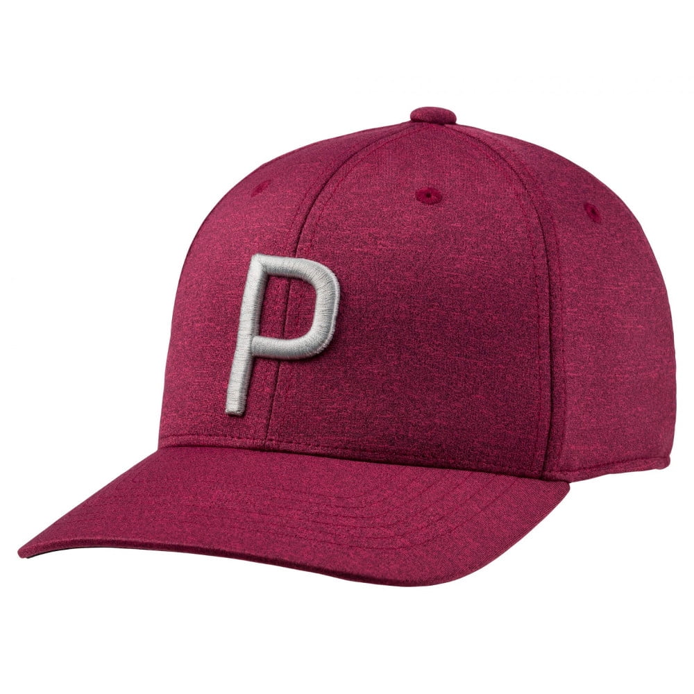 Puma Golf Throwback P 110 Snapback Cap Golf Hat Pomegranate Adjustable