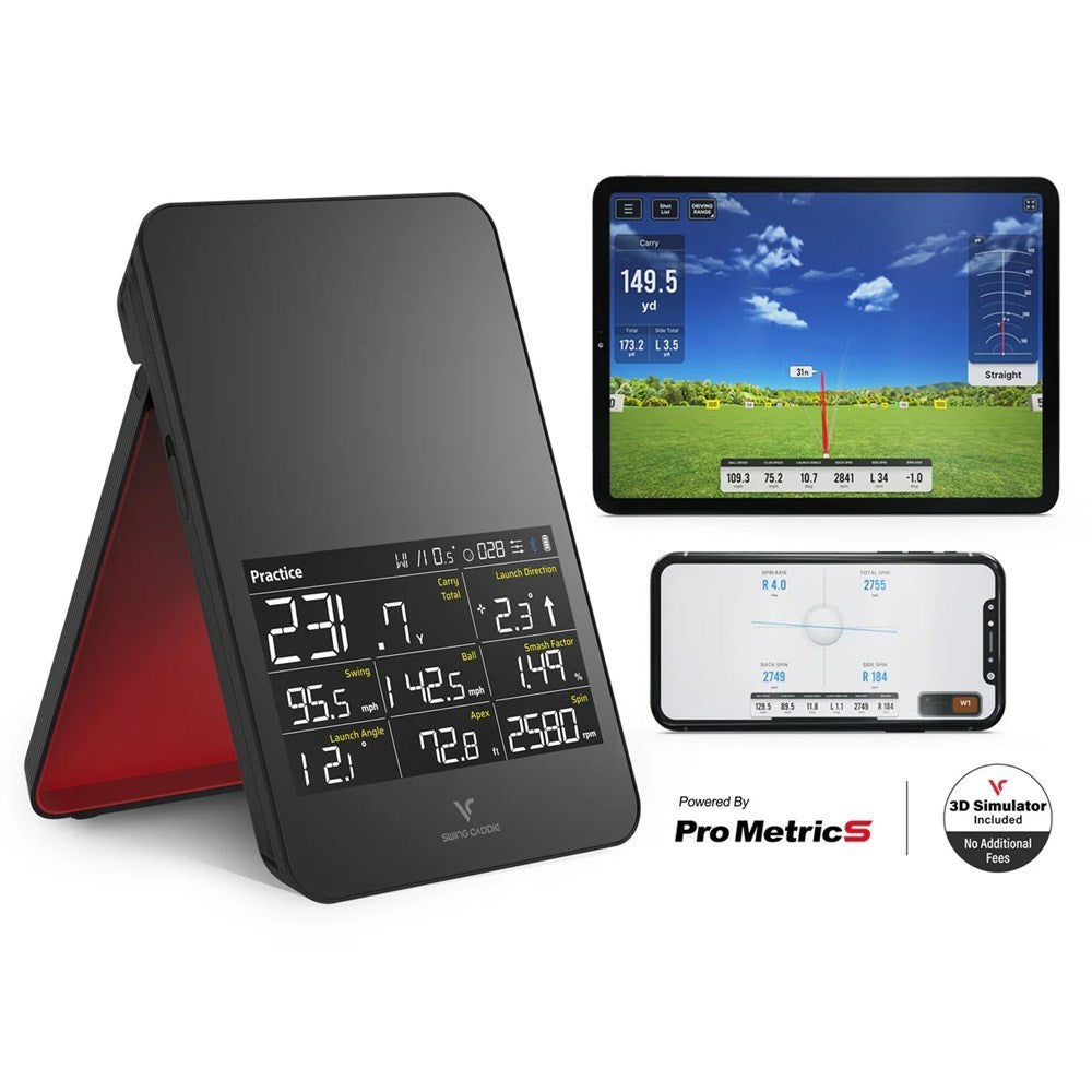 Voice Caddie Swing Caddie SC4 Pro Launch Monitor with Driving Range Simulator
