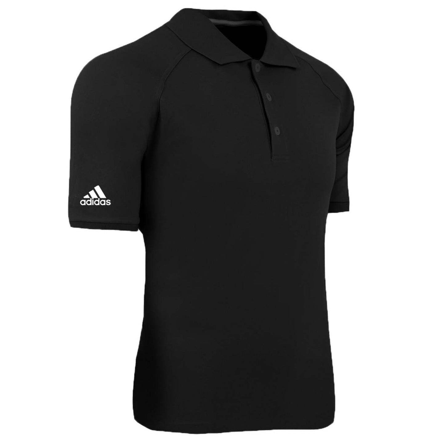 Adidas ClimaLite Blended Pique Polo Shirts Black White Men's Size Small
