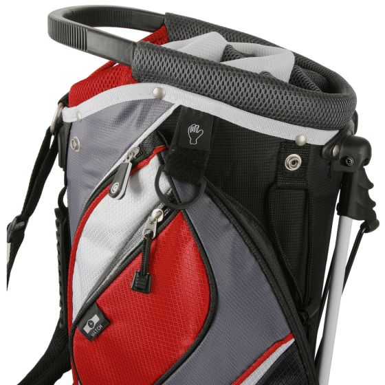 Powerbilt TPS Dunes Golf Stand Bag Black Red 14 Way Divider