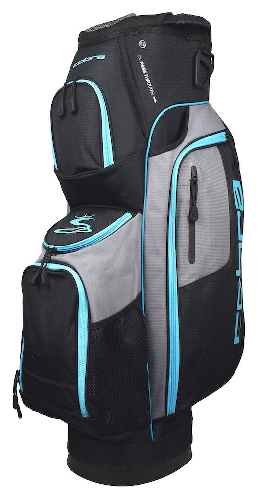 Ladies Cobra Golf FLY Cart Golf Bag 14 Way Top 9 Pockets Black/Blue