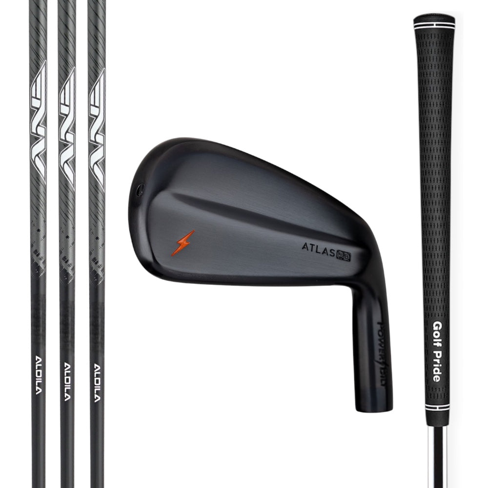 Powerbilt Atlas PD Players Distance Iron Set Right Hand Black 5-PW