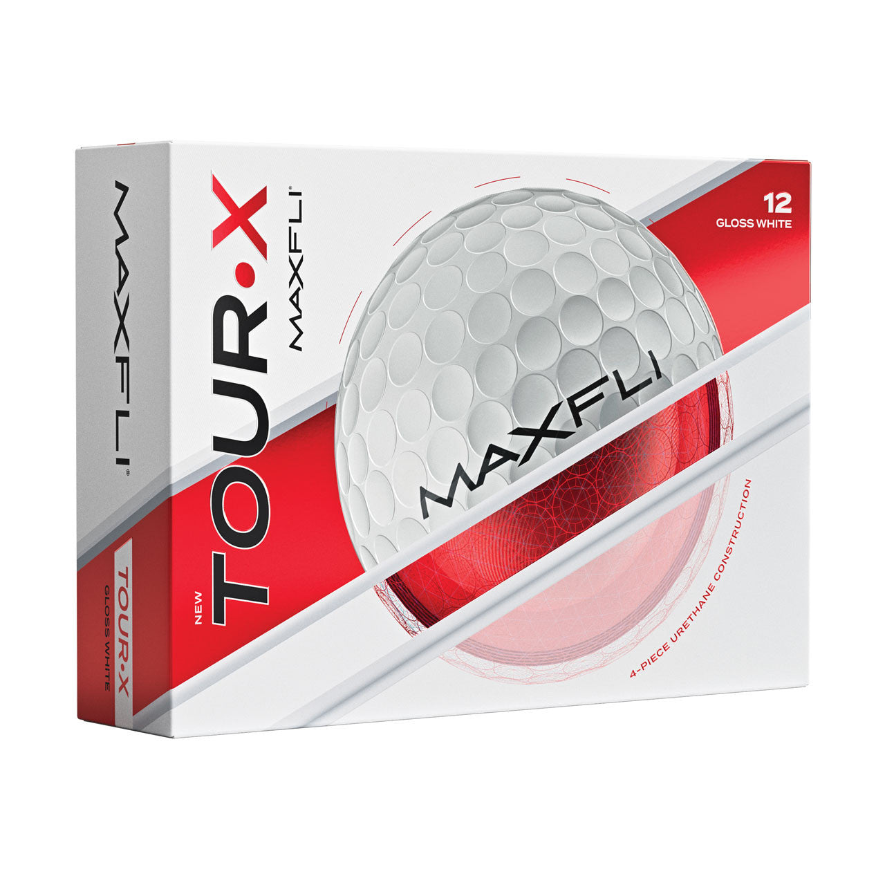 Maxfli 2025 Tour X Golf Balls 1 Dozen Gloss White