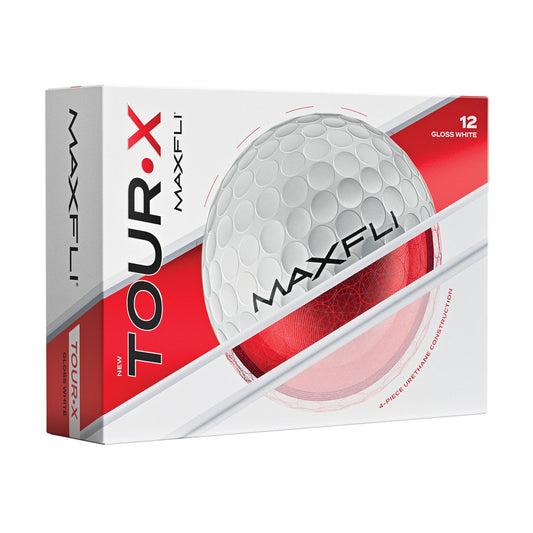 Maxfli 2025 Tour X Golf Balls 1 Dozen Gloss White