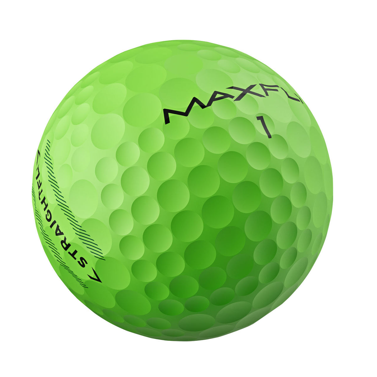 Maxfli StraightFli Golf Balls 1 Dozen 12 Balls Matte Green Longer Distance