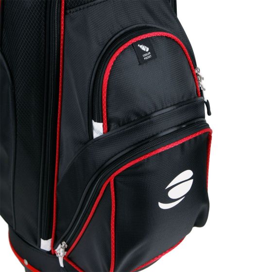 Orlimar CRX 14.6 Golf Cart Bag Black Red 14 Way Divider