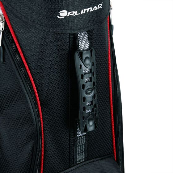 Orlimar CRX 14.6 Golf Cart Bag Black Red 14 Way Divider