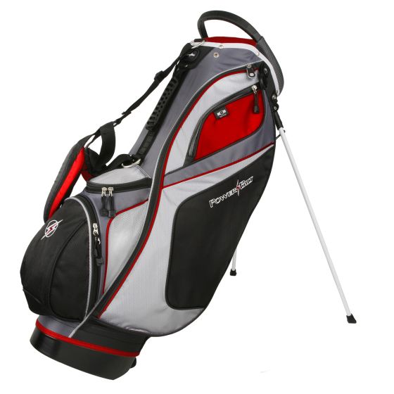 Powerbilt TPS Dunes Golf Stand Bag Black Red 14 Way Divider