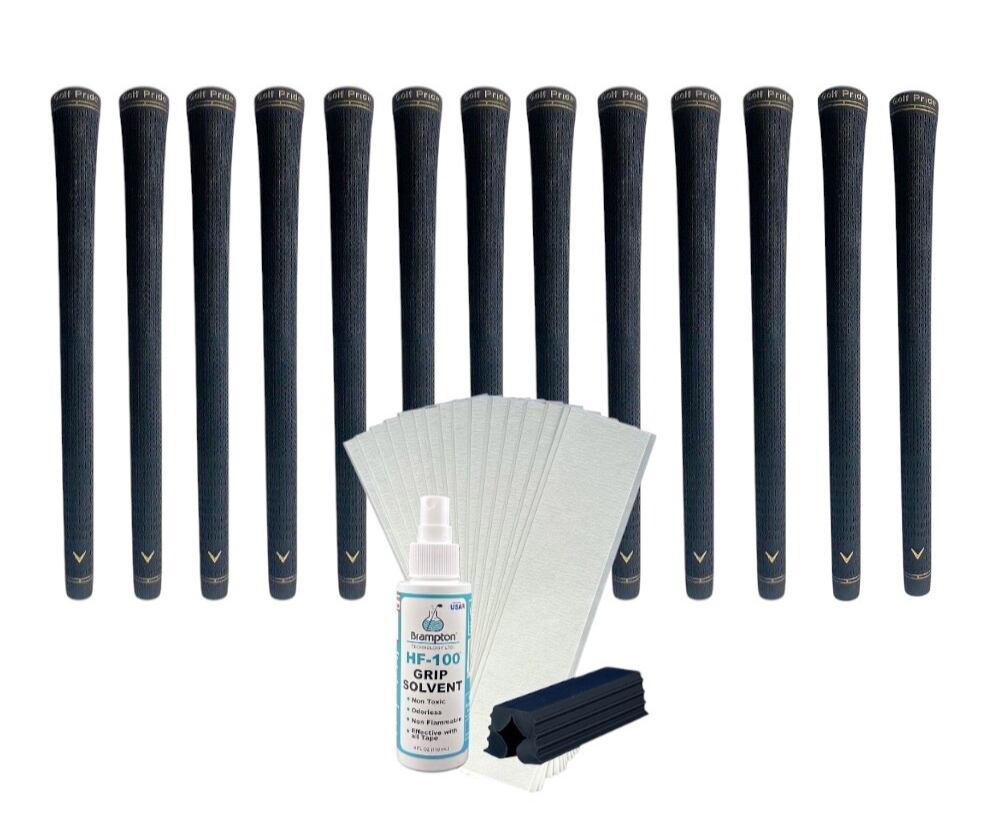 Set of 13 Golf Pride Callaway Golf Grips with Golf Grip Kit