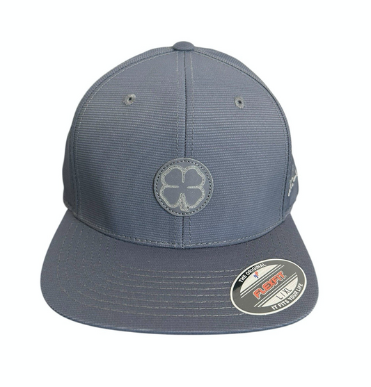 Black Clover Fitted Golf Hat Size L/XL Sharp Flat Bill Heather Grey