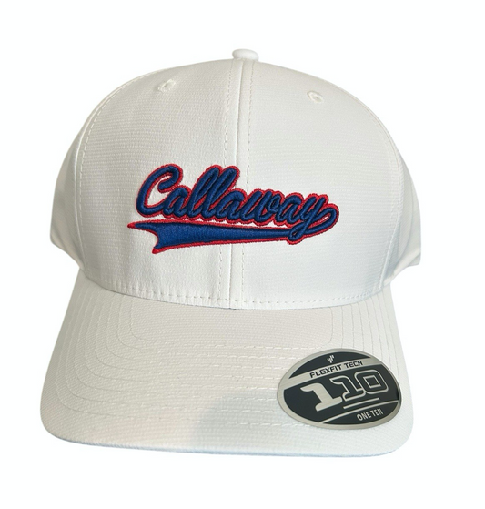 Callaway Golf Tempo Collection Snapback Hat Cap Spellout Script White