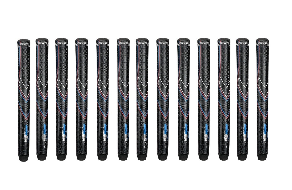 Set of 13 JumboMax STR8 Tech Ultralite Non-Tapered Swing Golf Grips Choose Size