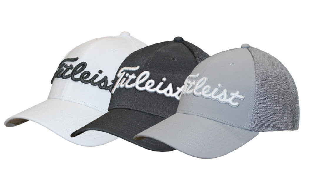 3 Pack Titleist Golf Tour Mesh Fitted Hats