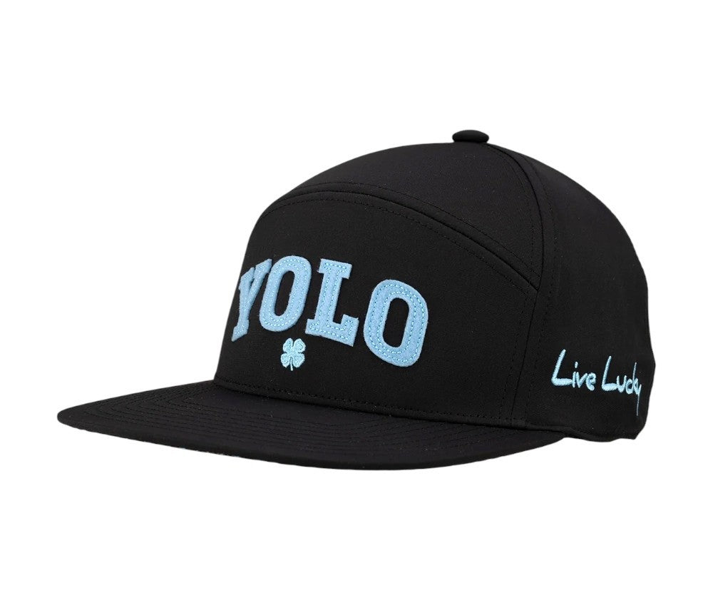 Black Clover Live Lucky YOLO Golf Hat 5 Panel Breathable Adjustable