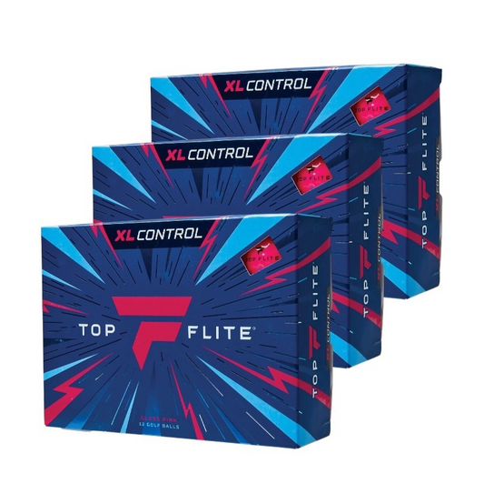 3 Dozen Top Flite XL Control Golf Balls Gloss Pink 36 Balls