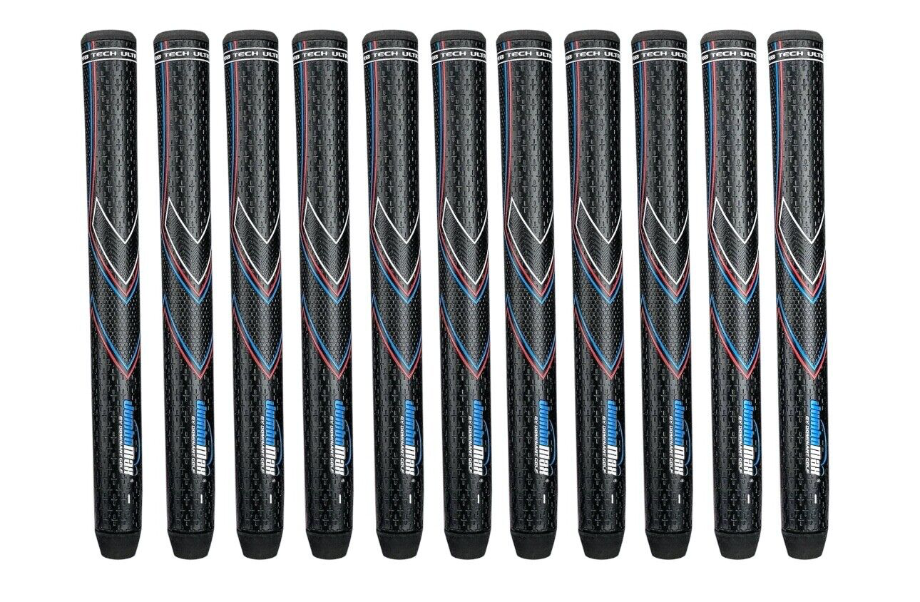 JumboMax STR8 Tech Ultralite Non-Tapered Swing Golf Grip Bundle