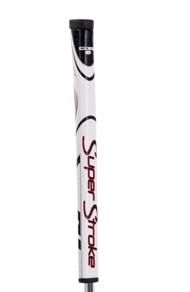 Super Stroke Pistol Lock 1.0 Putter Grip White Red