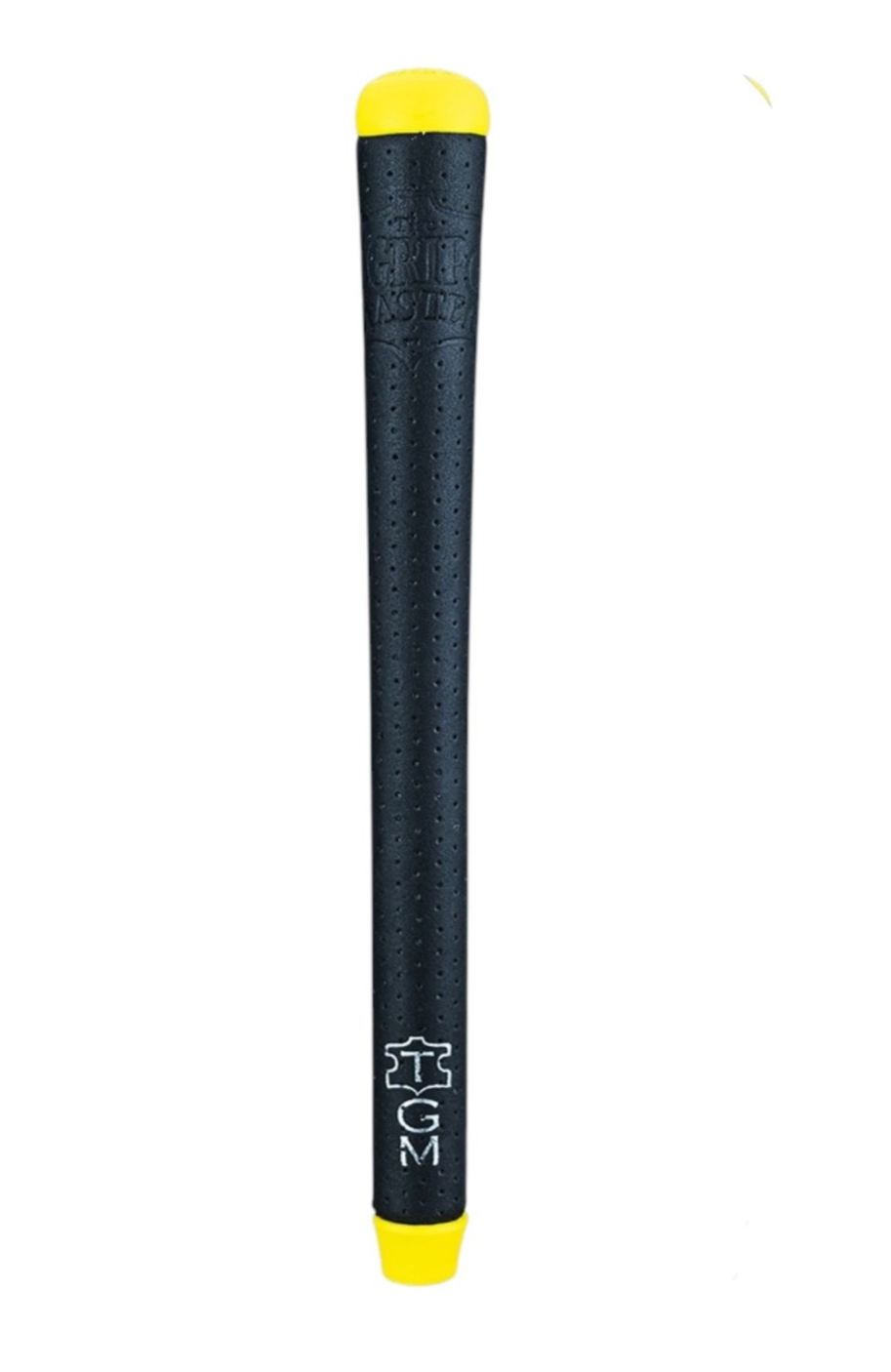 The Grip Master Cow Hide Putter Grip Yellow Cap Standard Size