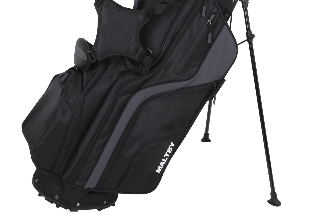 Maltby Golf Stand Bag 14 Way Divider Black Gray