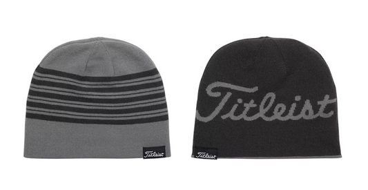 Titleist Lifestyle Reversible Beanie Winter Golf Hat Charcoal Gray