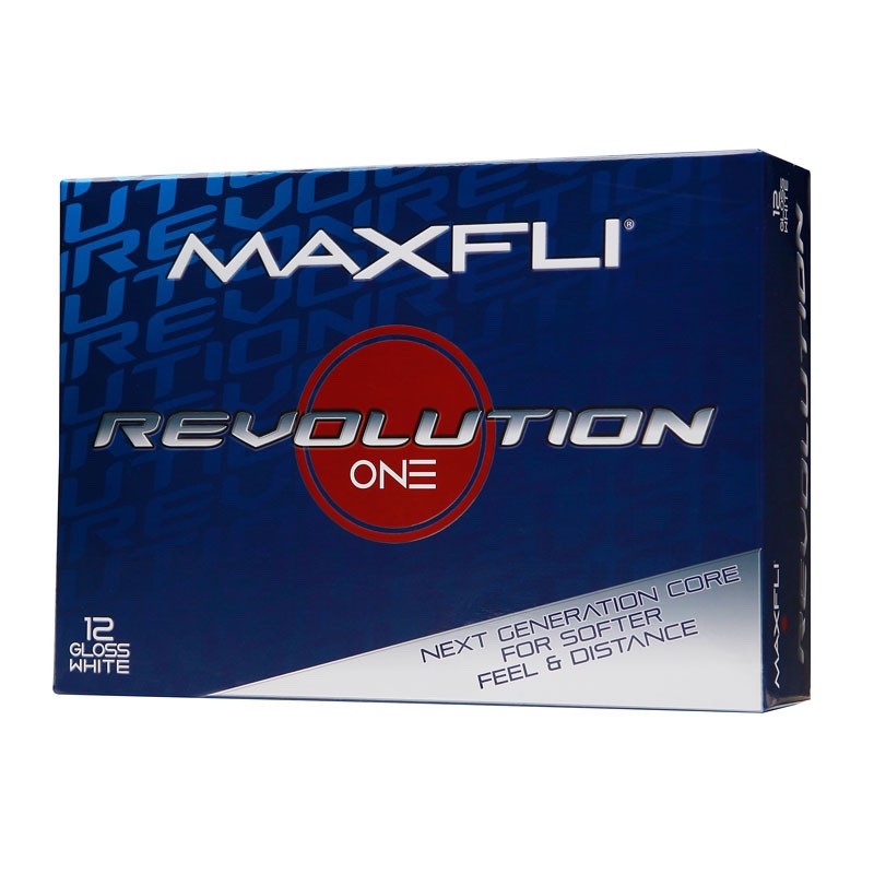 3 Dozen Maxlfi Revolution One Golf Balls 36 Balls Gloss White