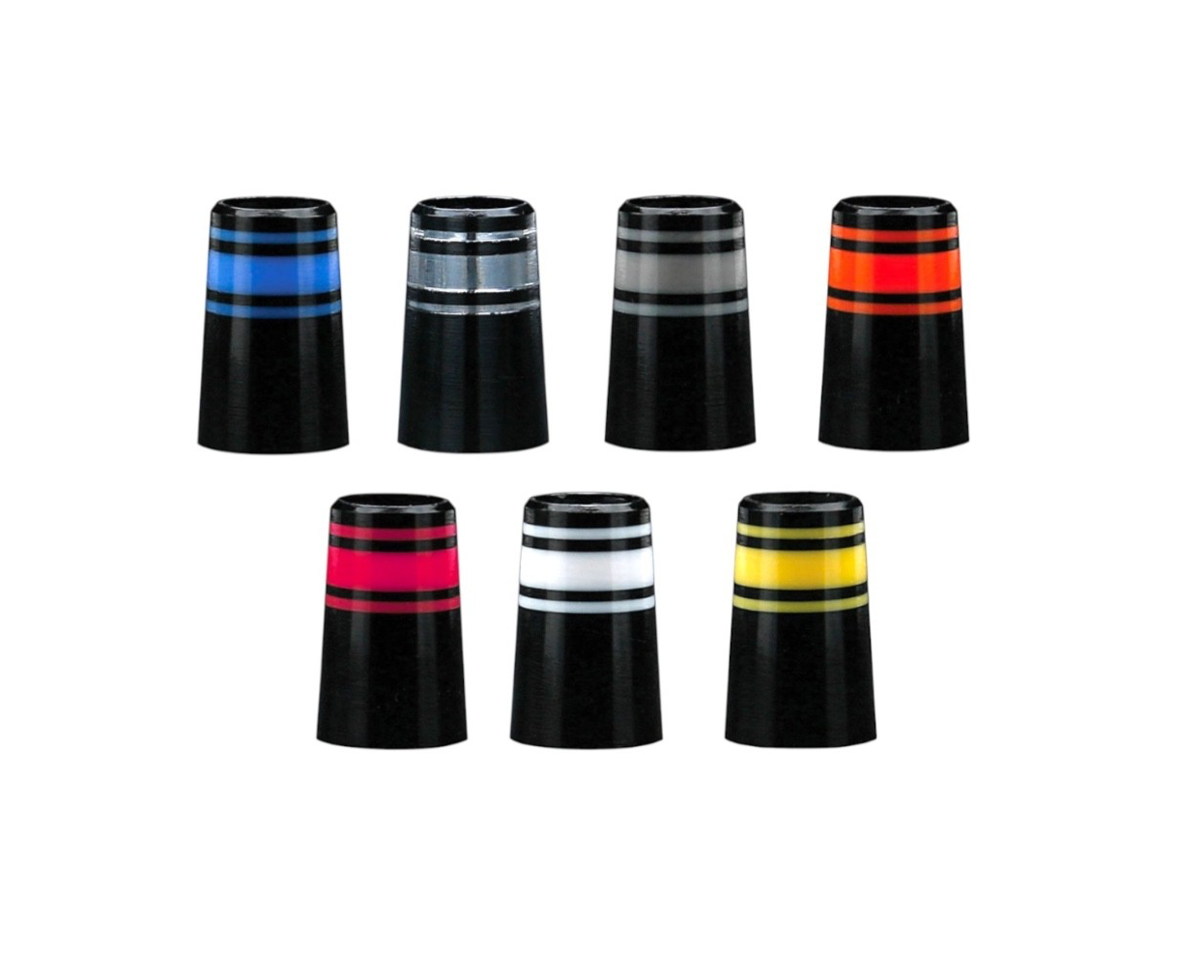 1 Dozen GolfWorks Designer Ferrules 6 Ring Design Fits .355/370 Choose Color