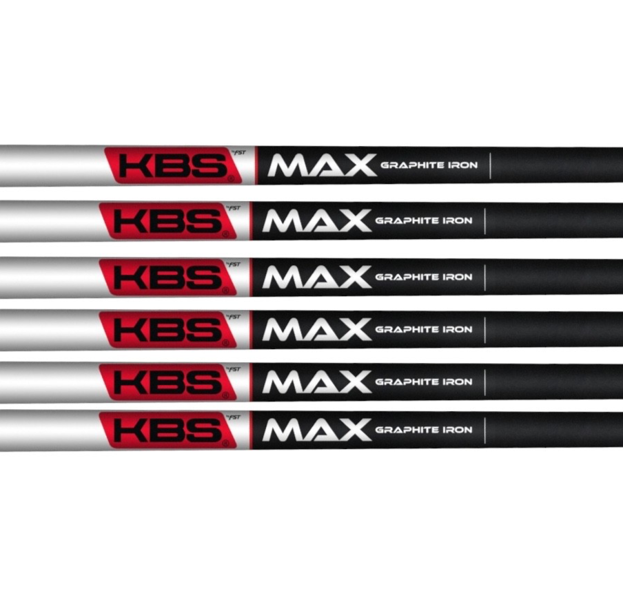 KBS Max Graphite 5-PW Iron Shafts 45 Lite Flex .355 Taper Tip Set of 6