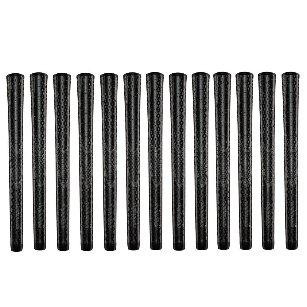 Set of 13 Jumbomax Tour Series Black Out Golf Grips Choose Size