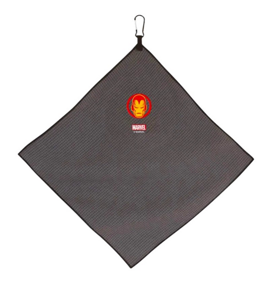 Marvel Iron Man Golf Towel Gray 15x15 Team Effort