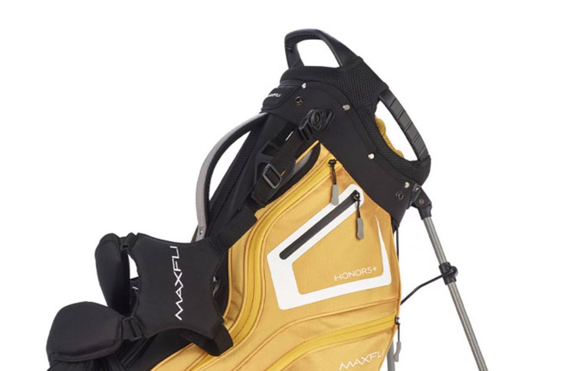 Maxfli Honors + Golf Stand Bag 14 Way Divider Black Yellow