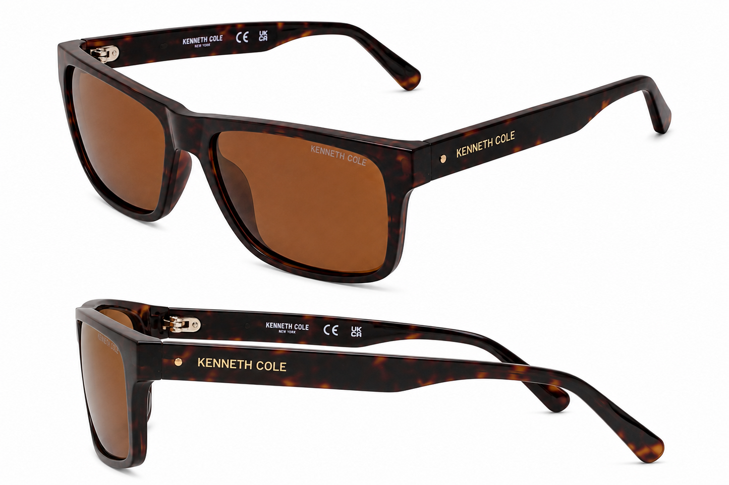 Kenneth Cole Sunglasses Havana Brown Lens Sport Outdoors Sunglasses