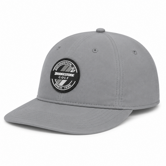 Bridgestone Crusher Hat 6 Panel Adjustable Snapback Hat Lightweight Black Gray