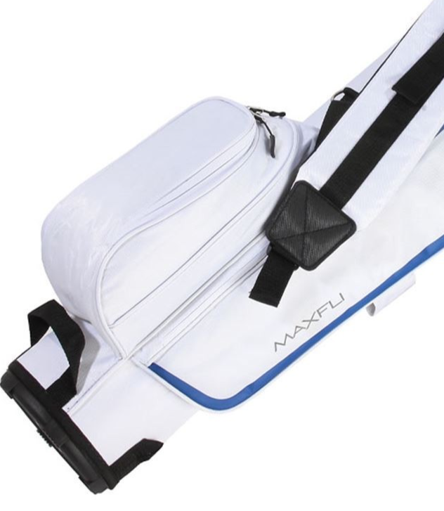 Maxfli Sunday Golf Stand Bag 3 Way Divider White Blue USA