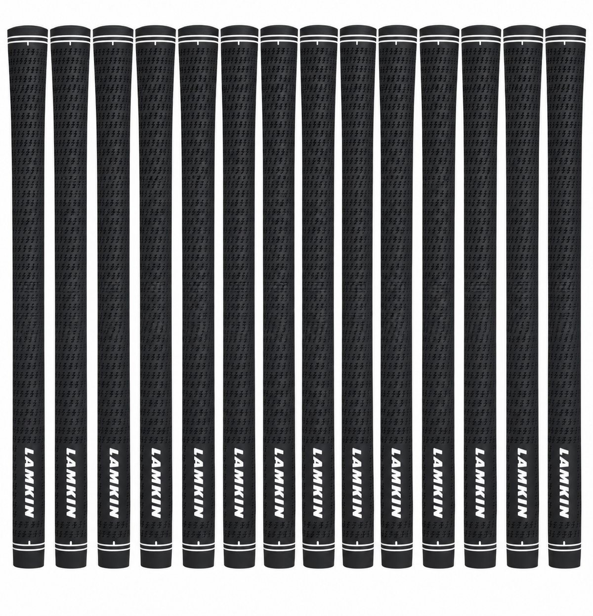 Set of 13 Lamkin Crossline Black Standard Size Golf Grips