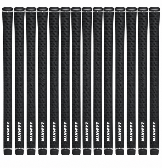 Set of 13 Lamkin Crossline Black Standard Size Golf Grips