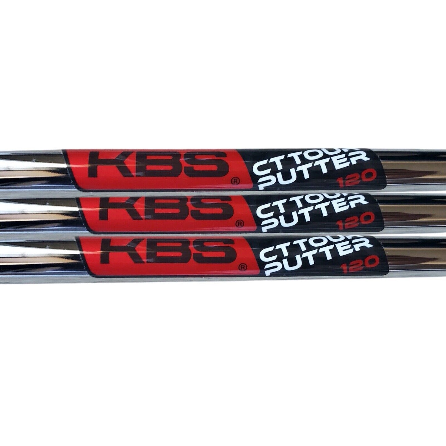 KBS CT Tour Putter Shaft Chrome 38" 124g Choose Tip Size