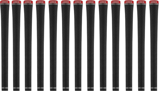Set of 13 Lamkin Crossline Black 360 Golf Grips Standard Size