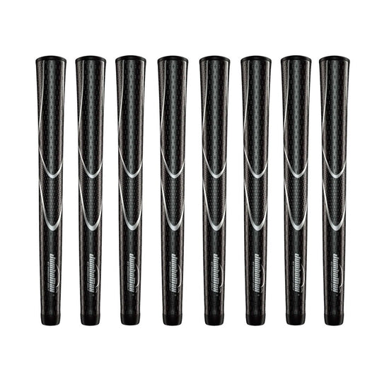 Jumbomax Tour Series Golf Grips Black Silver Grip Bundles
