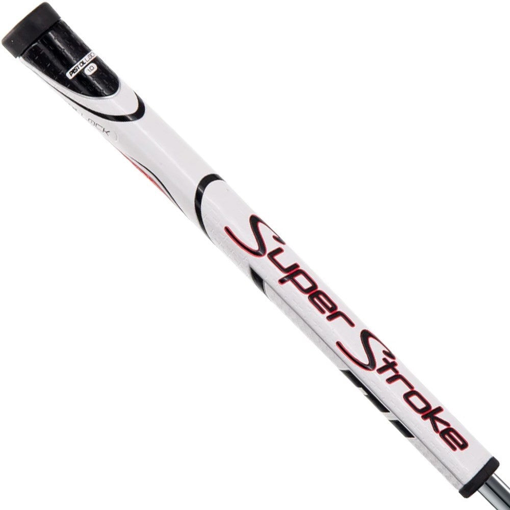 Super Stroke Pistol Lock 1.0 Putter Grip White Red