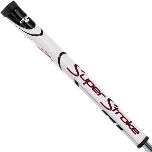 Super Stroke Pistol Lock 1.0 Putter Grip White Red